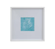 Bassett White White Coral on Blue III Framed Print