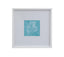 Bassett White White Coral on Blue III Framed Print