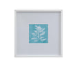Bassett White White Coral on Blue IV Framed Print