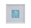 Bassett White White Coral on Blue IV Framed Print