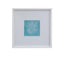 Bassett White White Coral on Blue II Framed Print