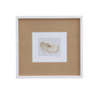Bassett White Neutral Shell Fresco I Framed Print