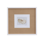 Bassett White Neutral Shell Fresco I Framed Print