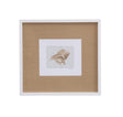Bassett White Neutral Shell Fresco III Framed Print