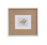 Bassett White Neutral Shell Fresco III Framed Print