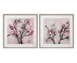 Bassett Pink The Blossoms Framed Print Set of 2