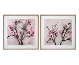 Bassett Pink The Blossoms Framed Print Set of 2