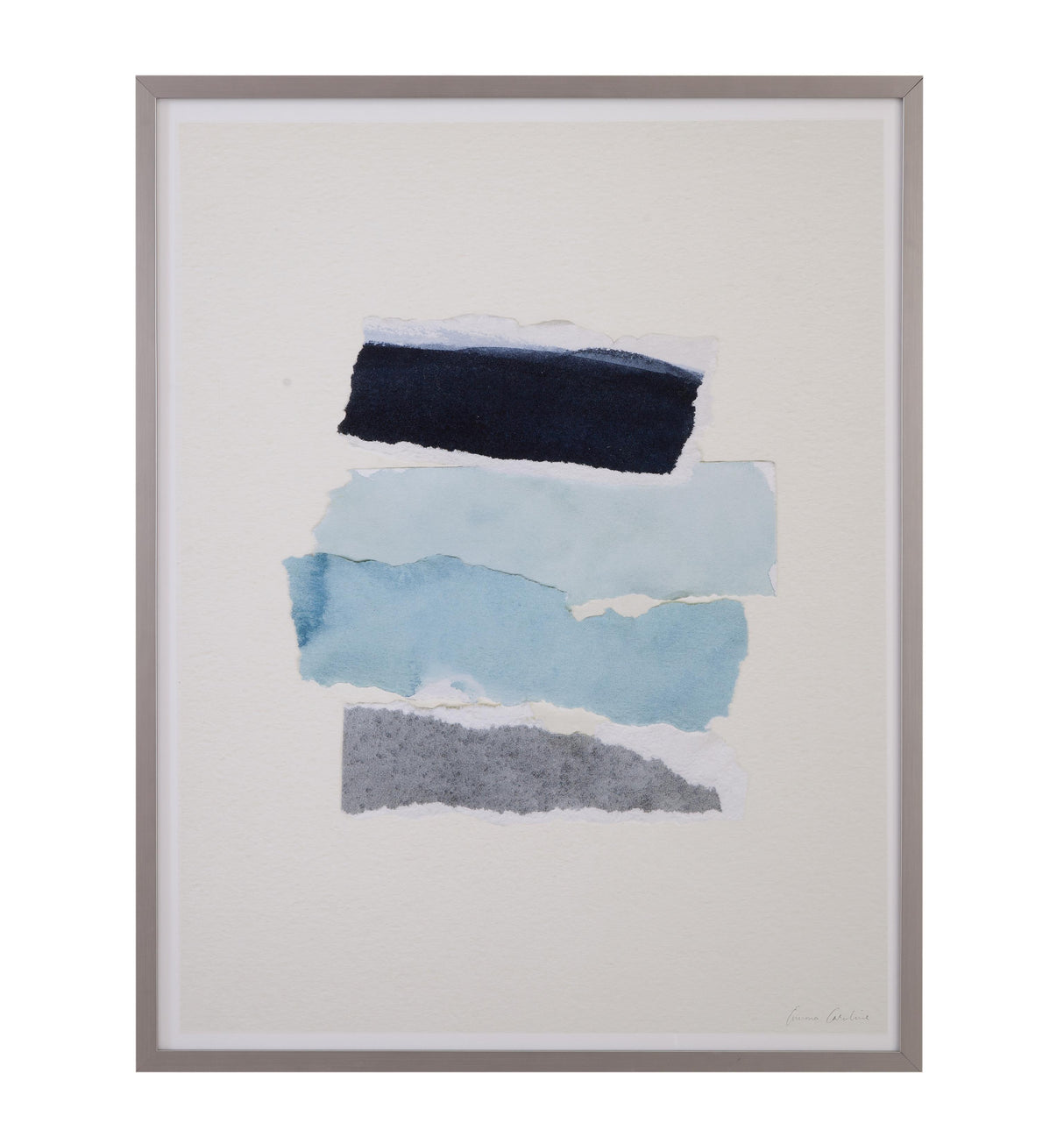 Bassett Blue Seaside Color Study III Framed Print