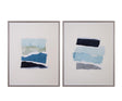 Bassett Blue Seaside Color Study Framed Print Set of 2