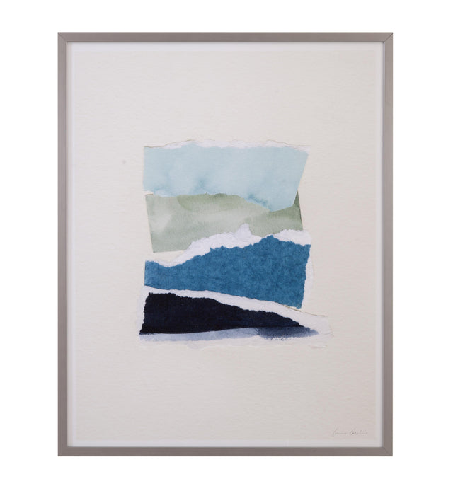 Bassett Blue Seaside Color Study I Framed Print