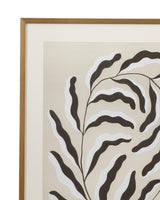Bassett Tan Emerging Weeds I Framed Print