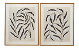 Bassett Tan Emerging Weeds I Framed Print