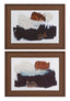 Bassett Brown Goldenrod Patch Framed Print s/2