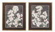 Bassett Brown Branch Burgundy Framed Print s/2