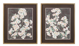 Bassett Brown Branch Burgundy Framed Print s/2