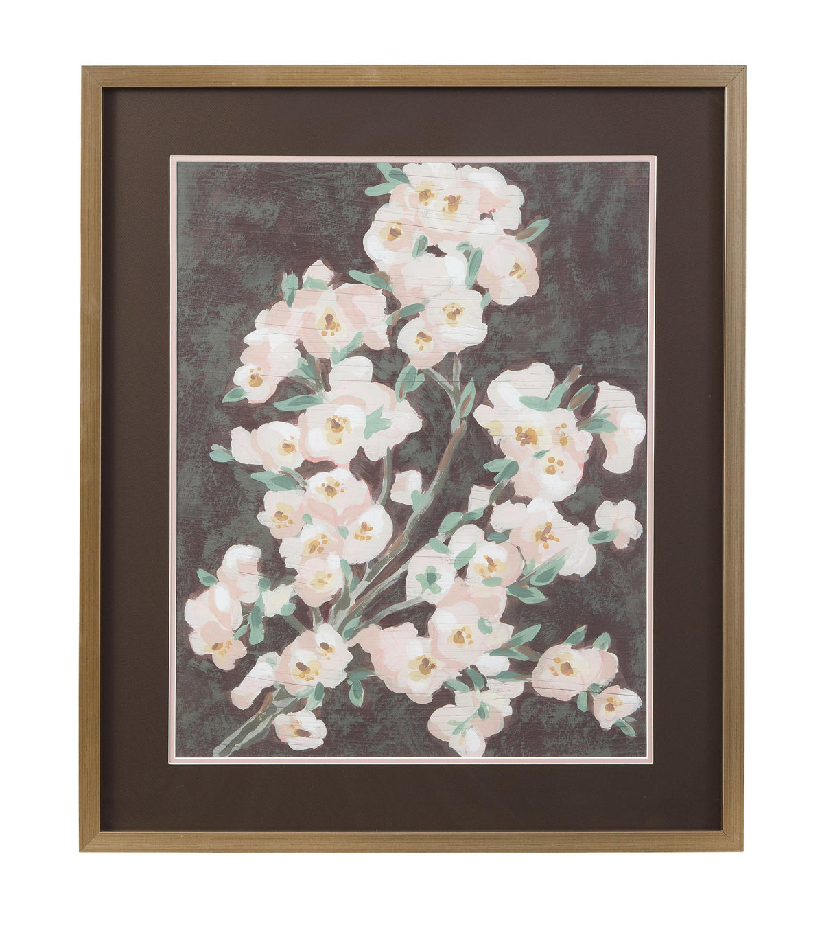 Bassett Brown Branch Burgundy I Framed Print