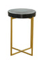Bassett Gold Marilee Accent Table - Blue