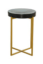 Bassett Gold Marilee Accent Table - Blue