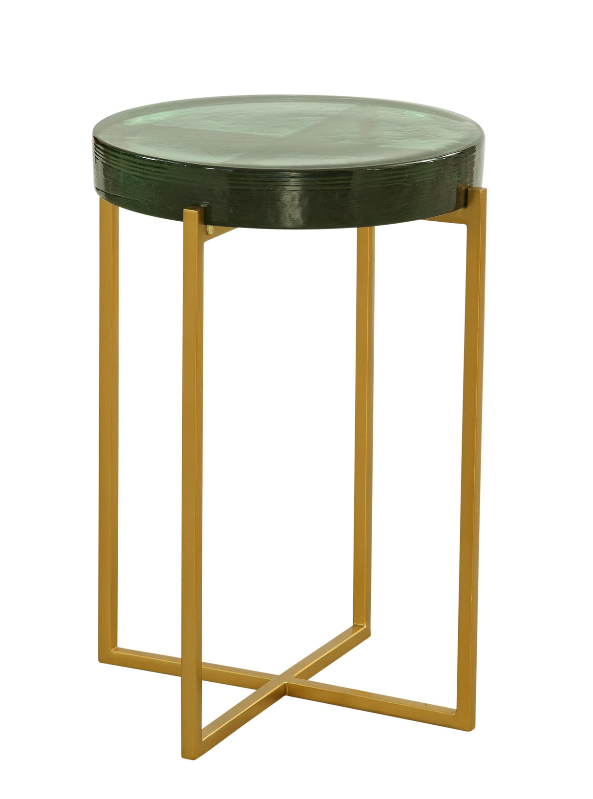 Bassett Gold Marilee Accent Table - Green
