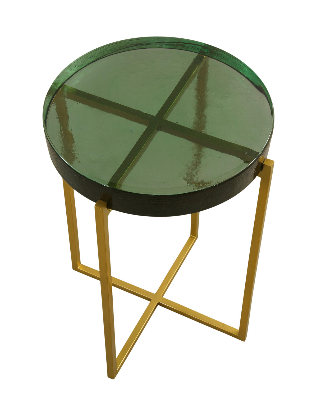 Bassett Gold Marilee Accent Table - Green