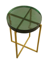Bassett Gold Marilee Accent Table - Green