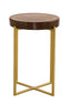 Bassett Gold Marilee Accent Table - Red