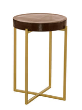 Bassett Gold Marilee Accent Table - Red