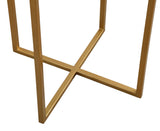 Bassett Gold Marilee Accent Table - Red