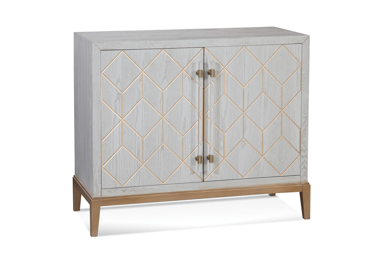 Bassett Gray Perrine Wood Bar Cabinet