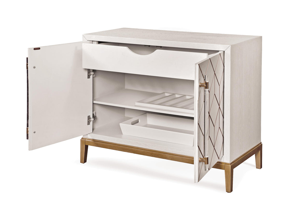 Bassett White Perrine White Bar Cabinet