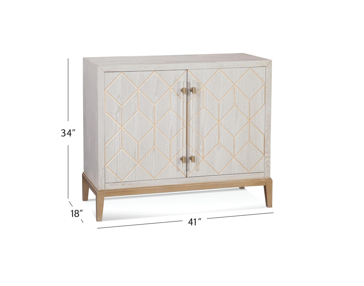 Bassett White Perrine White Bar Cabinet
