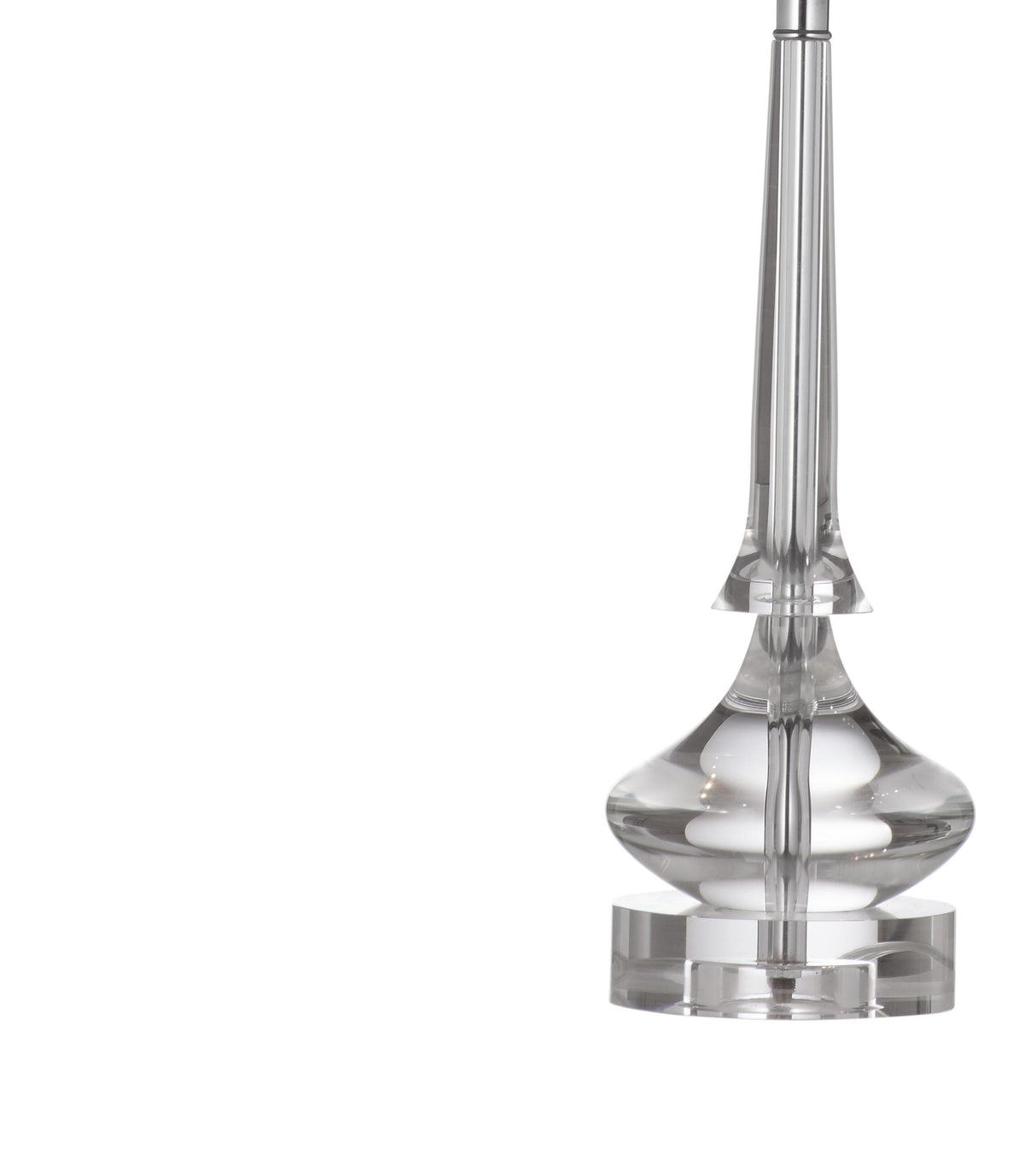 Bassett Clear Rivoli Table Lamp
