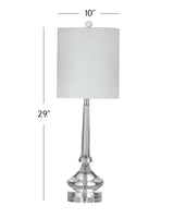 Bassett Clear Rivoli Table Lamp