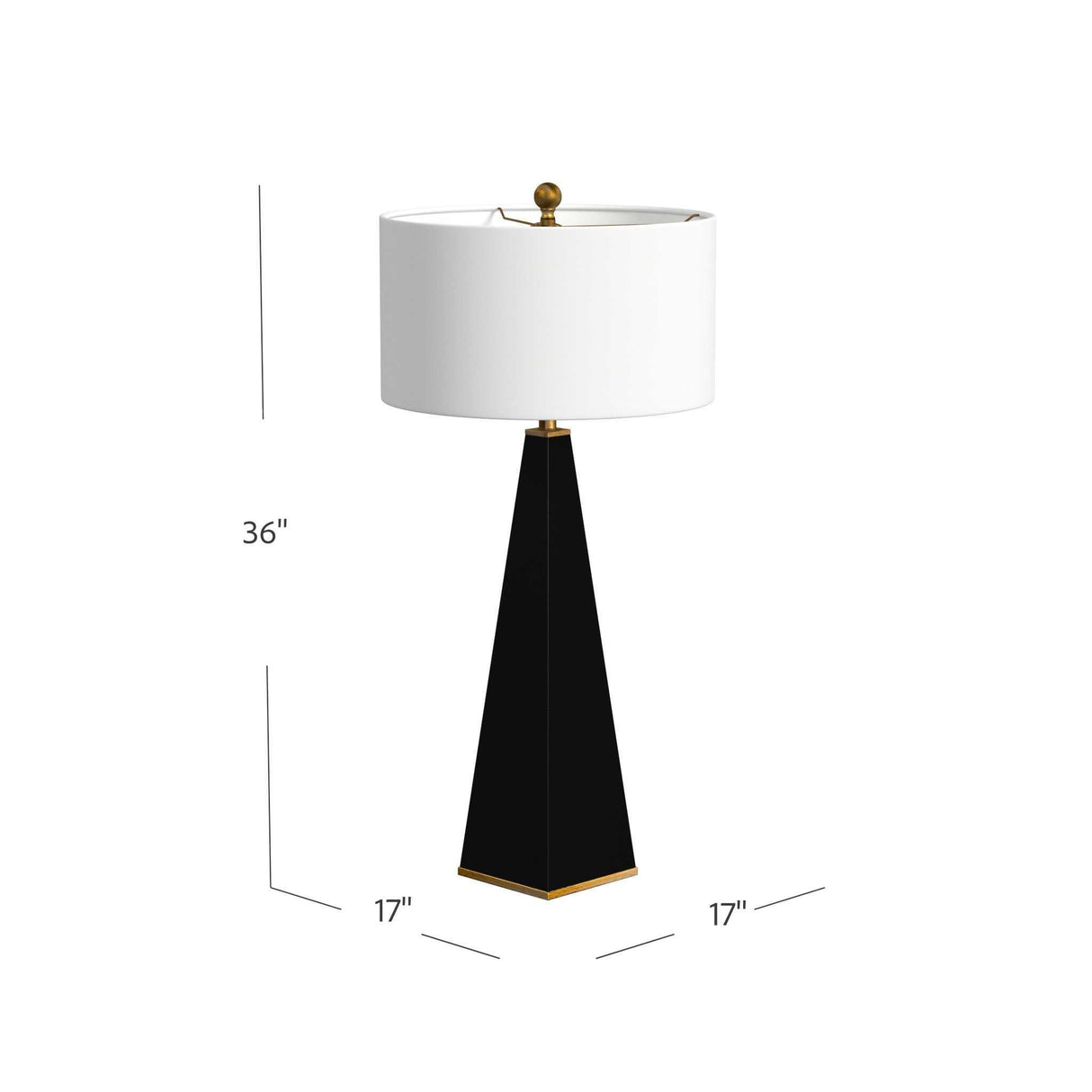 Bassett Black Elle Table Lamp
