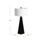 Bassett Black Elle Table Lamp