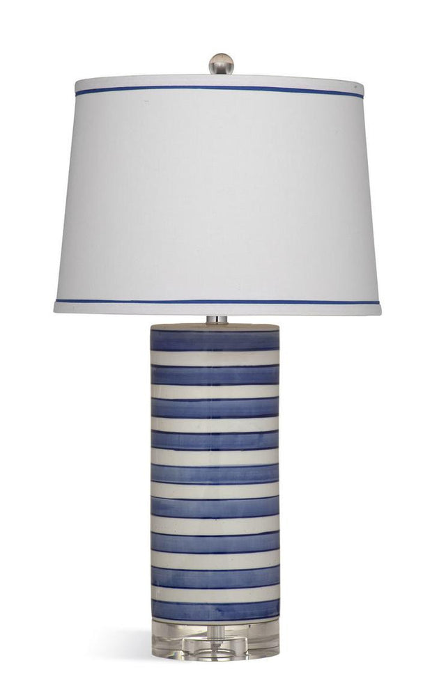 Bassett Blue Regatta Stripe Table Lamp