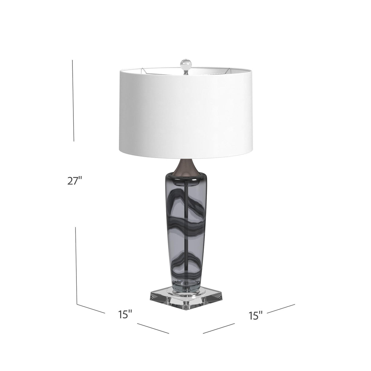Bassett Gray Nikola Table Lamp