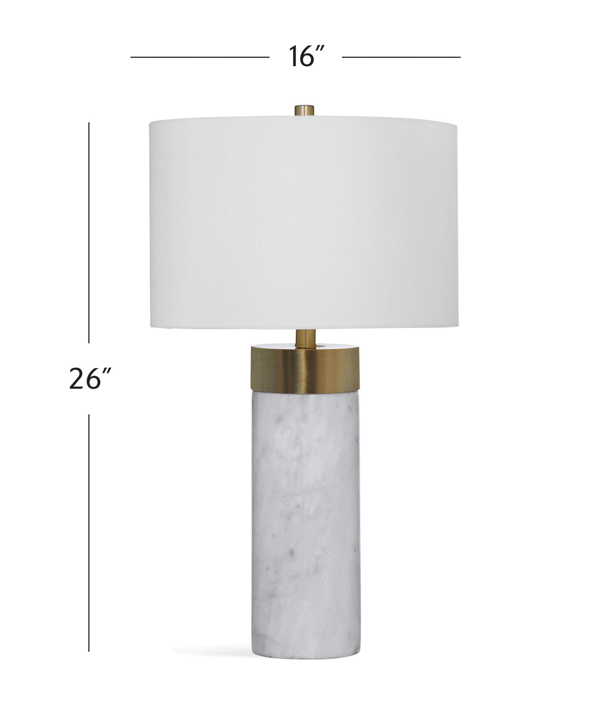 Bassett White Jocelyn Table Lamp