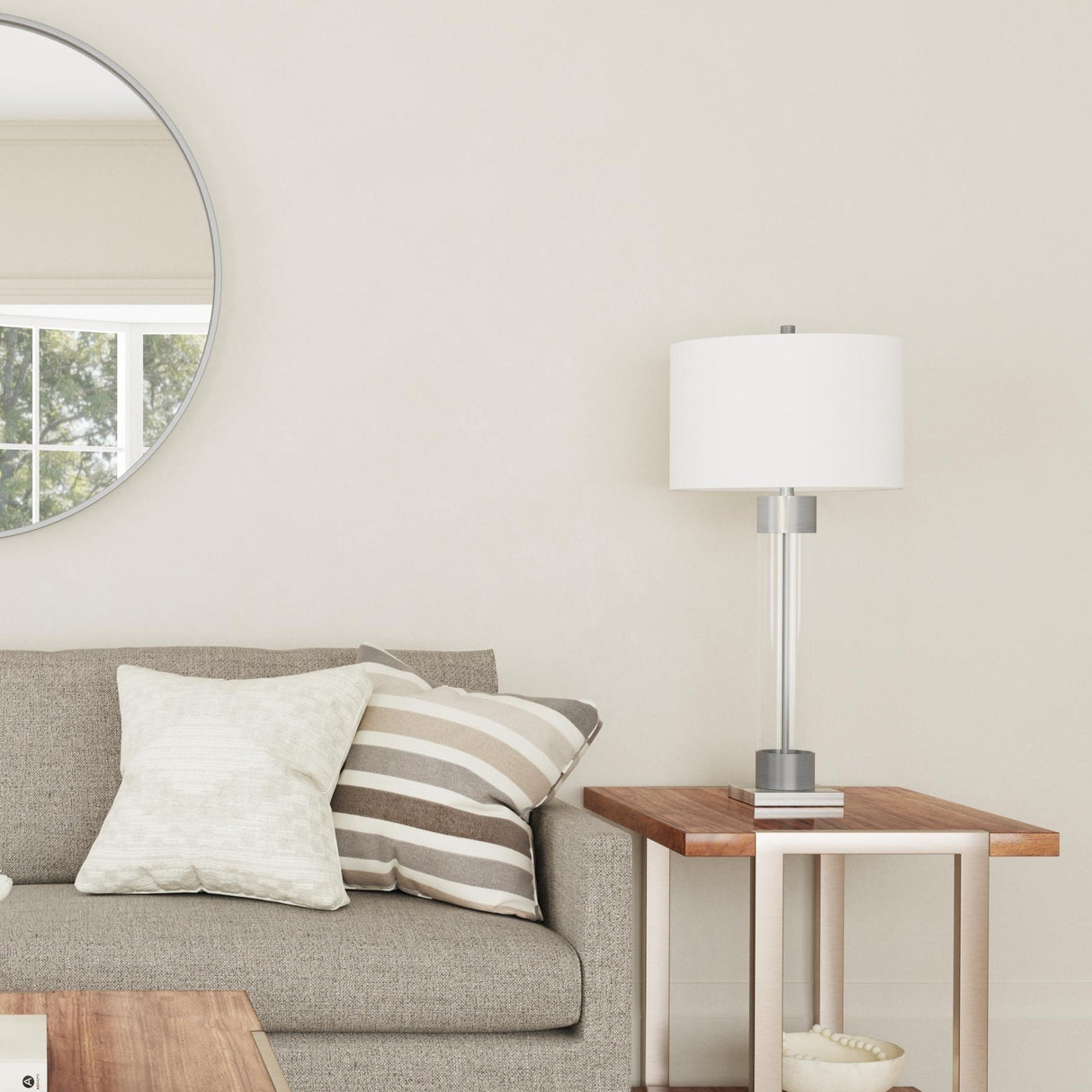 Bassett Silver Tennison Table Lamp