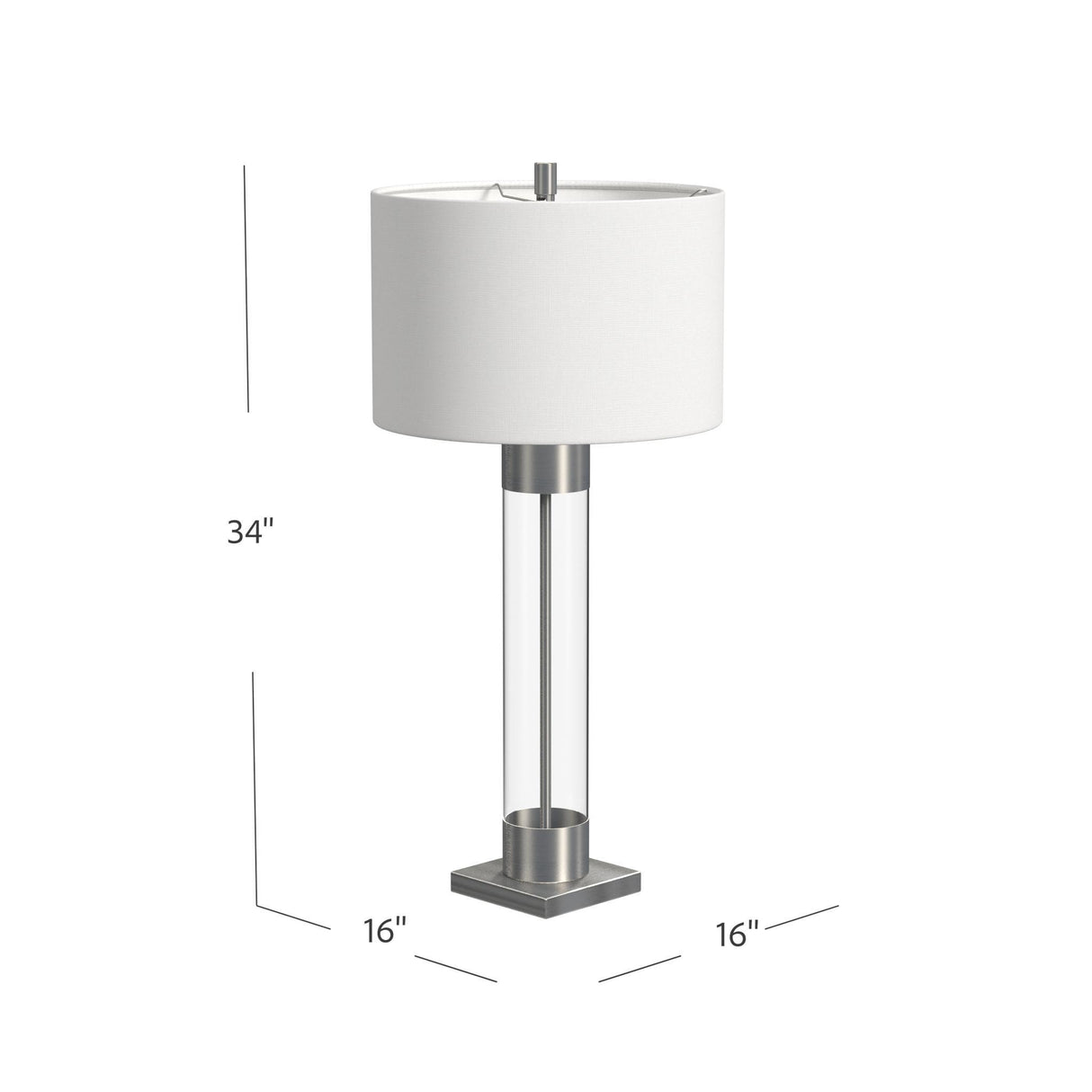 Bassett Silver Tennison Table Lamp