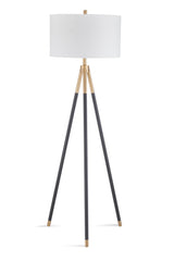 Bassett Black Rowe Floor Lamp