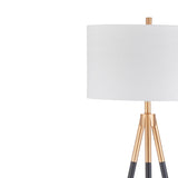 Bassett Black Rowe Floor Lamp