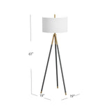 Bassett Black Rowe Floor Lamp