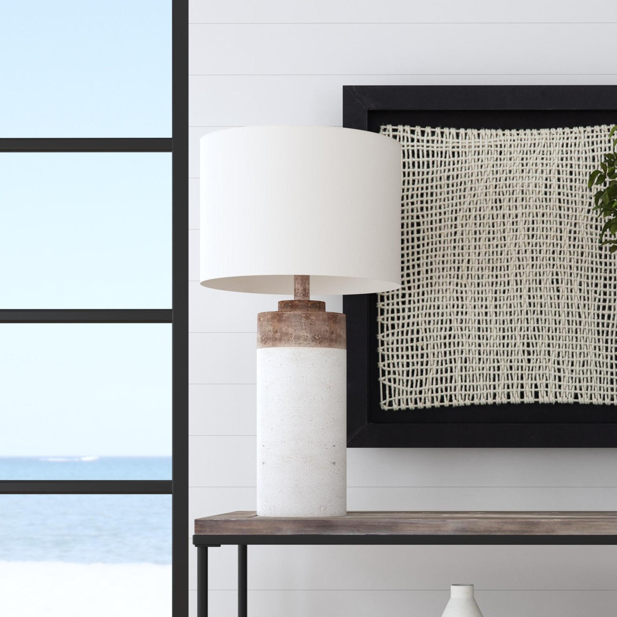 Bassett White Lamar Table Lamp