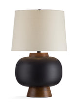Bassett Black Ping Table Lamp