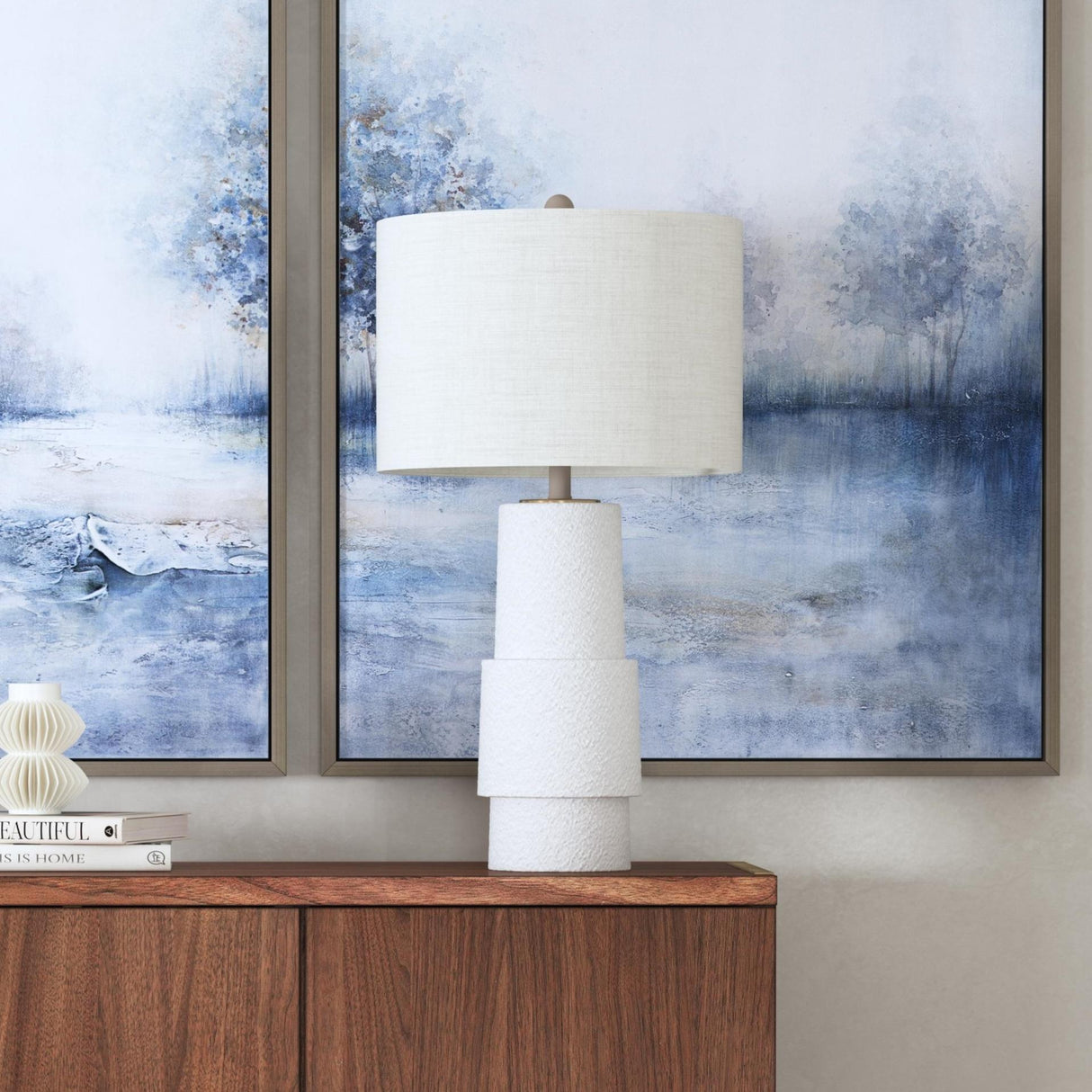 Bassett White Valdivia Table Lamp