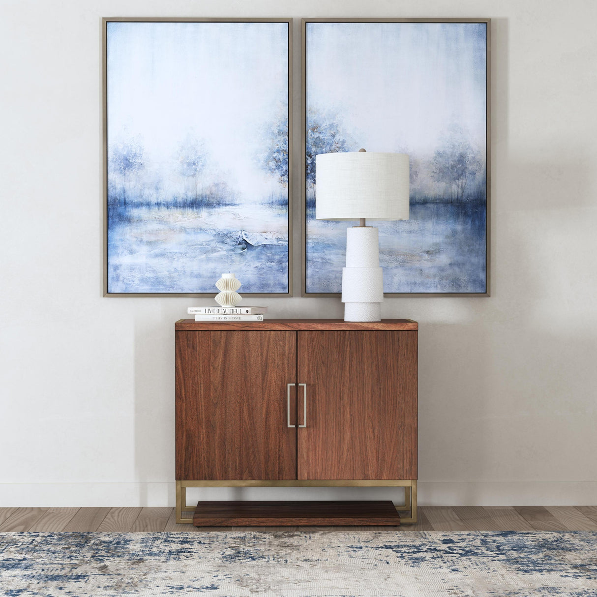 Bassett White Valdivia Table Lamp