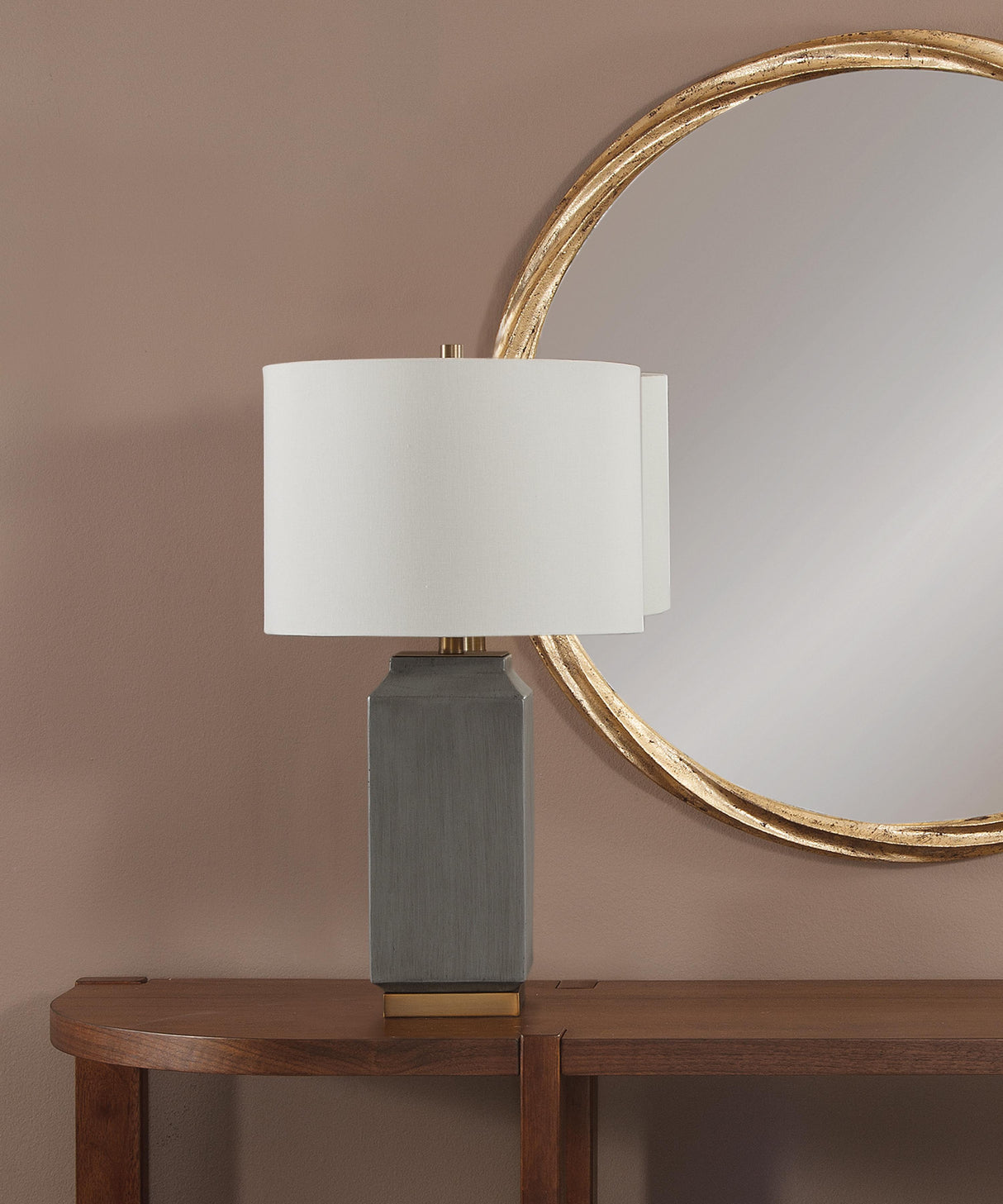 Bassett Gray Broad Peak Table Lamp