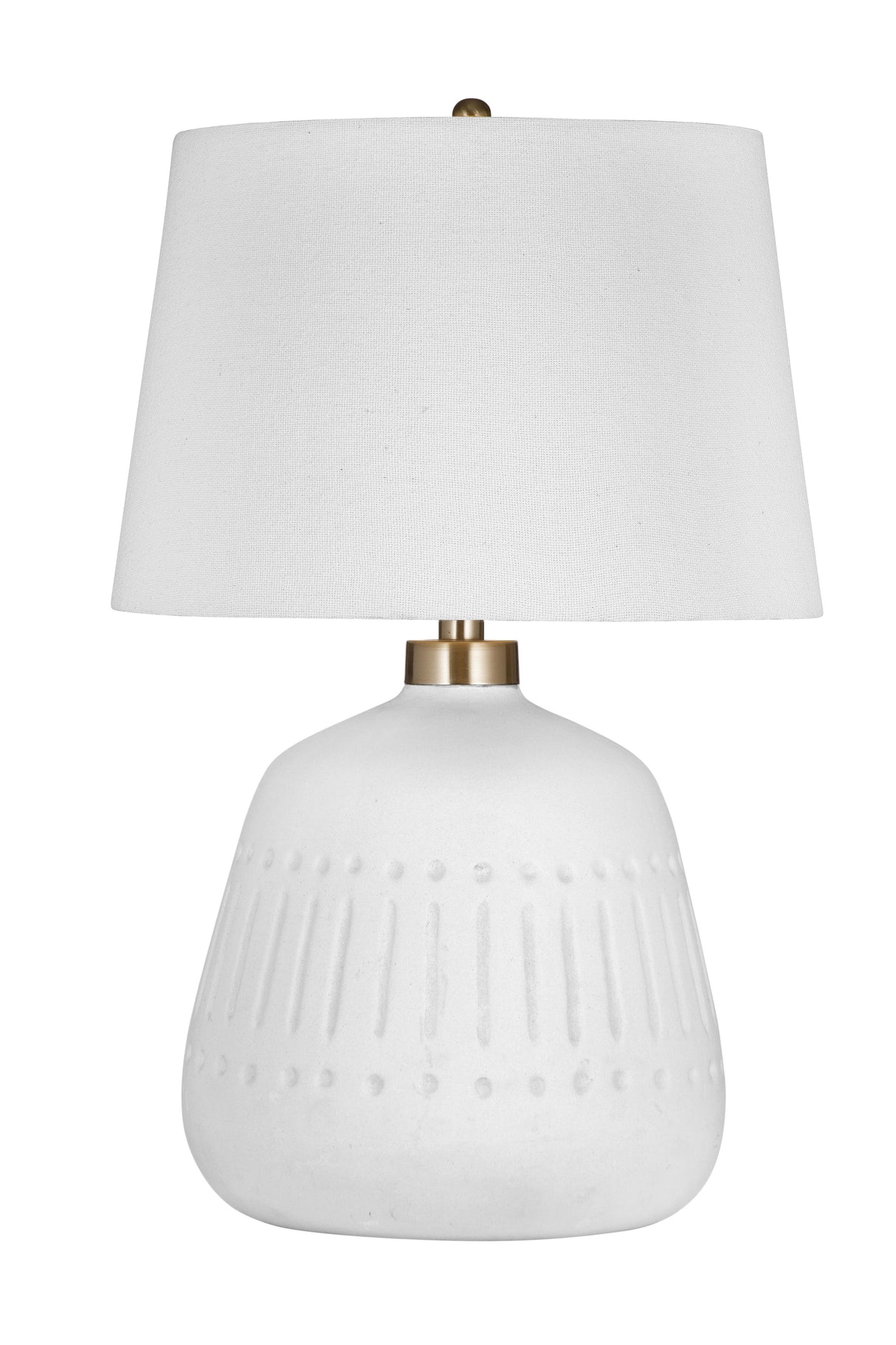 Bassett White Journey Table Lamp