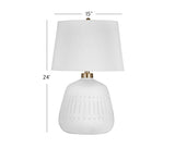 Bassett White Journey Table Lamp